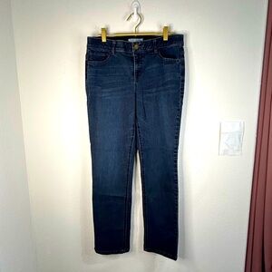 City Blues Women 10/30 Dark Wash Mid Rise Skinny Stretch Jeans Denim Comfort Fit